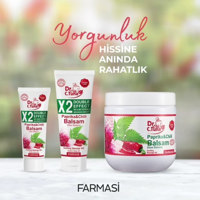 Farmasi 2 kat etkili paprika biberli masaj jeli. .