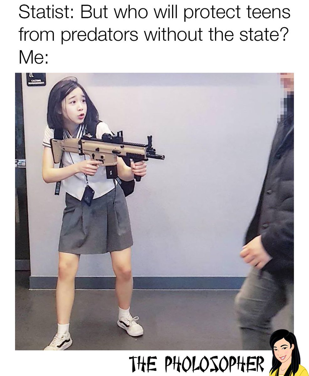 ThePholosopherX's tweet image. They can protect themselves! 
(With the right tools. ( ´-ω･)︻┻┳══━一 )
#gunrights #propertyrights #guncontrolnever #voluntaryism