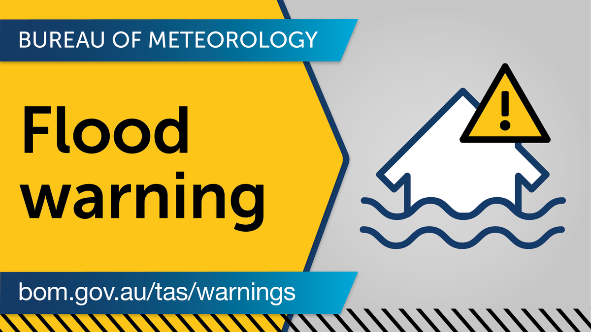 BOM_Tas's tweet photo. ⚠️Minor #Flood Warning is current for #NorthEsk River. Minor flooding may occur at #Ballroom from Friday afternoon. And at #Nunamara Offtake and #CorraLinn by Friday evening. See https://t.co/JwDknxpBU4 for details and updates; follow advice from @SESTasmania. #TasFloods https://t.co/fjSYBZGhot