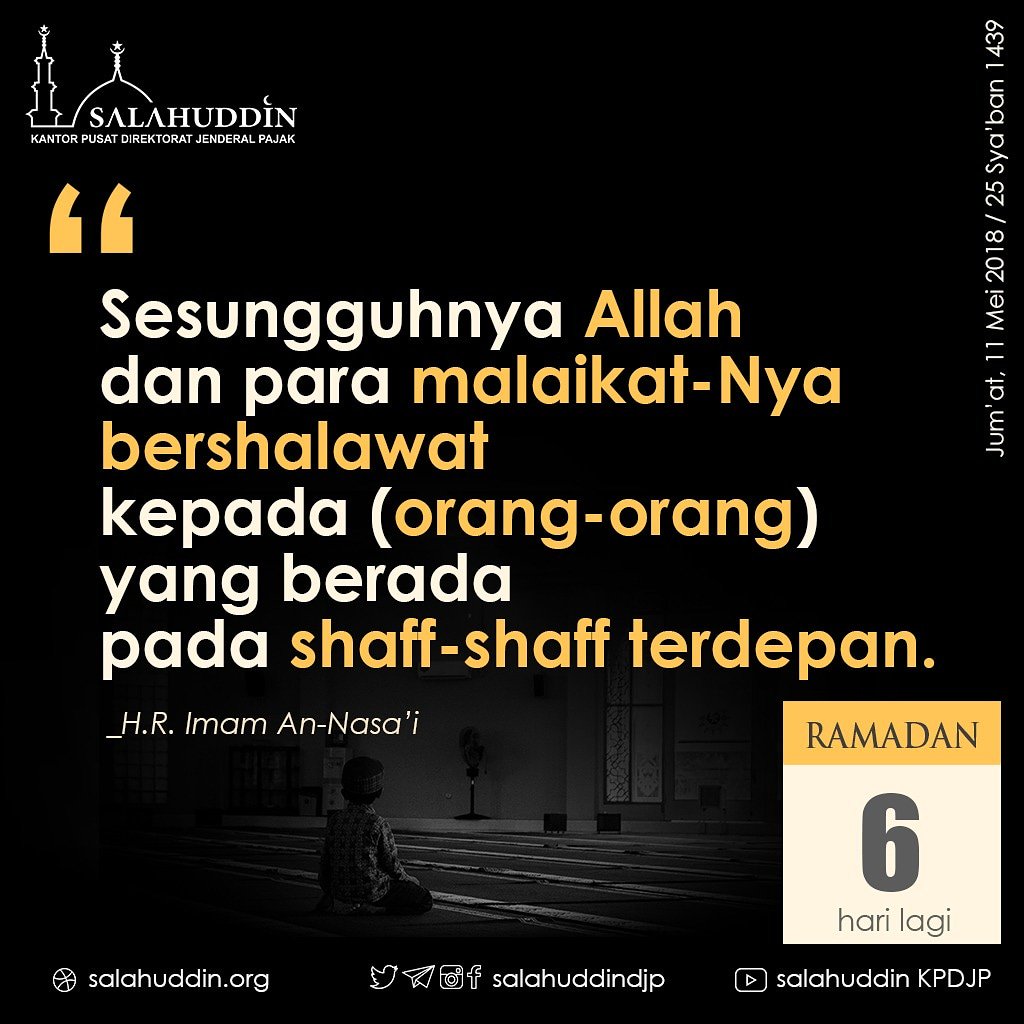 salahuddinDJP's tweet photo. Shalawat kepada yang terdepan
#JumatBerkah
#6daystoRamadan
#Ramadan1439H https://t.co/E2Fv6HerUt