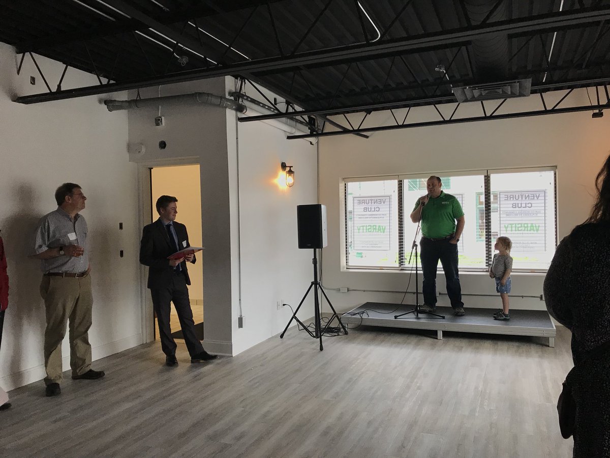 Tonight we celebrate the Career Apprenticeship Pilot Program. Welcome to the 8 <a href="/queensu/">Queen's University</a> Arts &amp; Science grads who are starting their 1st career in Kingston. Thanks <a href="/AJKeilty/">A.J. Keilty</a> for hosting at #ygk’s newest coworking space @YGKVentureClub #ygkchamber #kingstoncanada