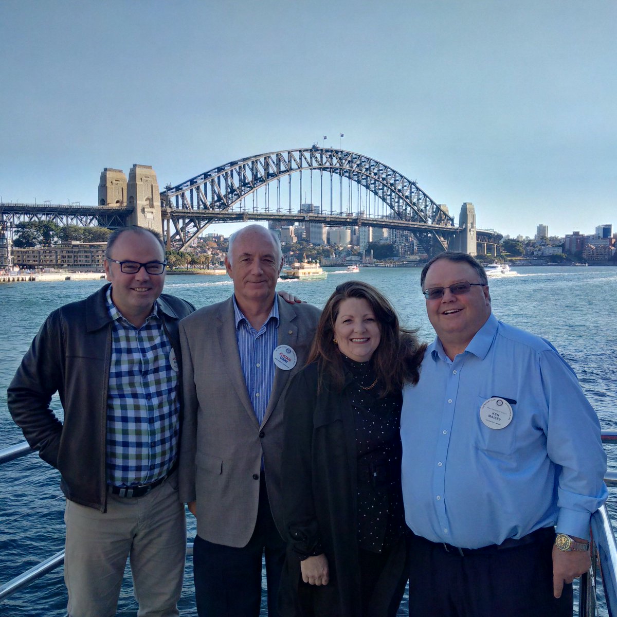 RotarySydCove's tweet photo. Welcome the newest member on #theboatthatrocks, Ken. :-) He moved to Sydney from the mines of Kalgoorlie, WA. https://t.co/h5IdO5wAjB