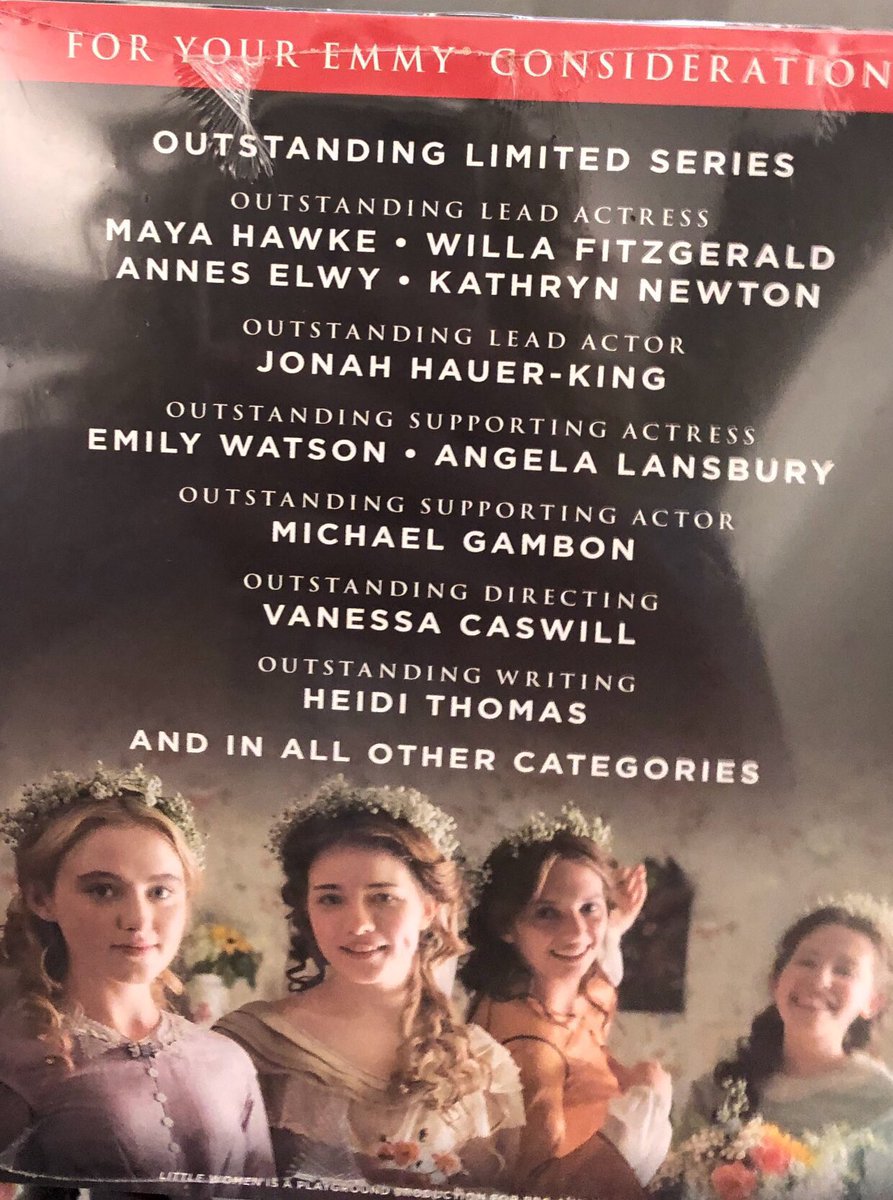 kathrynnewton's tweet photo. #emmys For Your Consideration Screening #LittleWomenPBS watch it on @masterpiecepbs this Mother’s Day! #amymarch #jomarch #auntmarch https://t.co/NBH1si9AC3