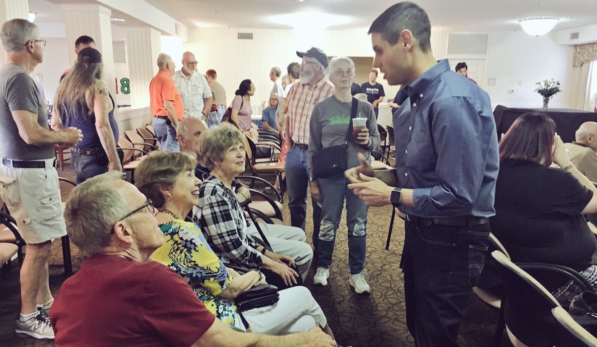 NateBoulton's tweet photo. After two years of fighting back against an agenda that has threatened some of the things we value most as Iowans, excited voters in Newton came out to support Nateโs vision forward for Iowaโs future. #iagov https://t.co/Rb02oDrt8w