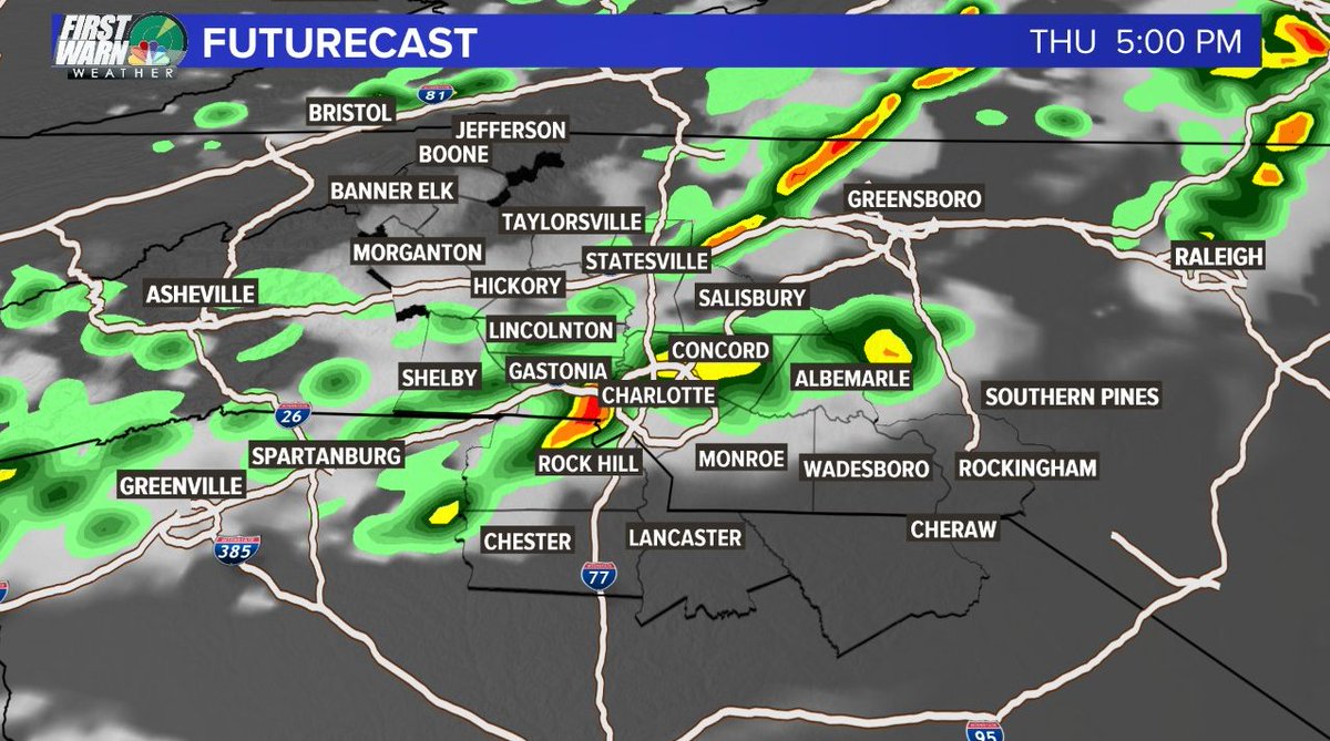 Nbc Charlotte On Twitter Be Aware Of Severe Weather Risk
