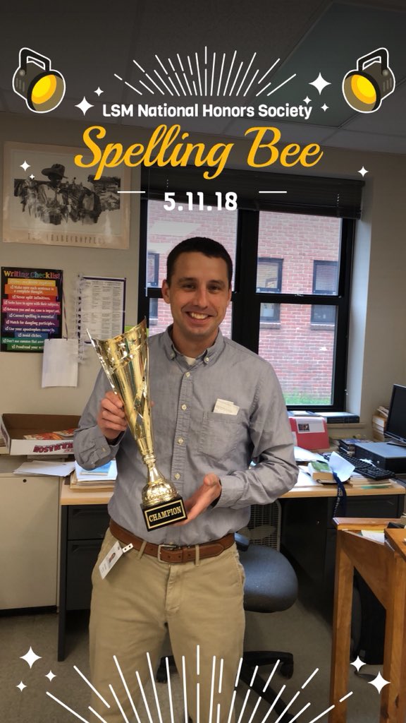 LSMclassof2018's tweet photo. Come to the NHS Spelling Bee Friday night at 7:00 to find out who is truly the best speller!!! https://t.co/aoJBSzwJ0C