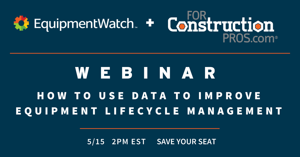 EquipmentWatch's tweet photo. #EquipmentWatch + #ForConstructionPros bring you this free webinar. See how #Contractors are complementing in-house expertise with outside data to make faster, better equipment decisions. Save your seat: https://t.co/uIM8PjdseZ 
#EquipmentWatchWebinars @EquipmentToday https://t.co/0HV2K0aeSs