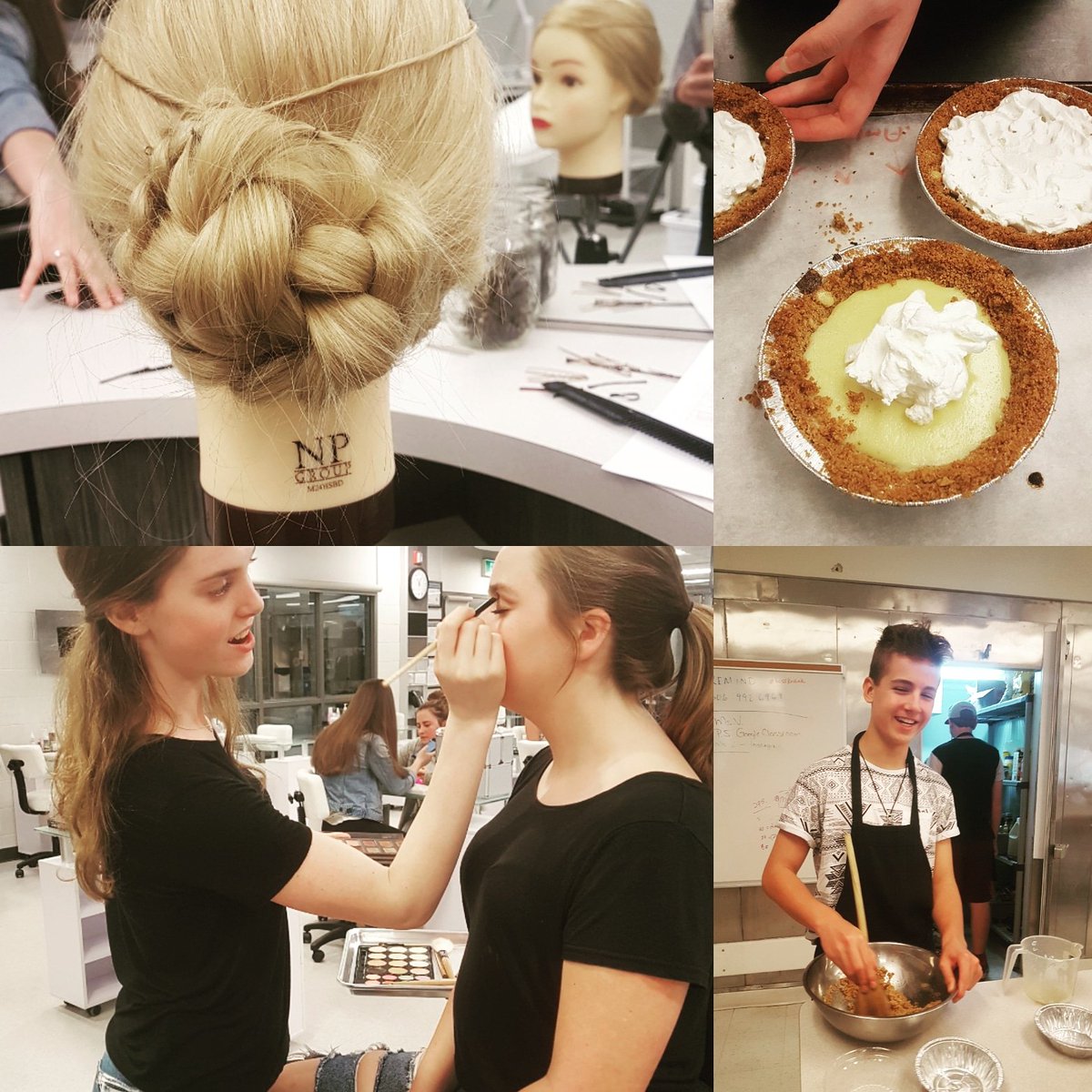 A day in the life of tech. #makeup #braids #keylimepie