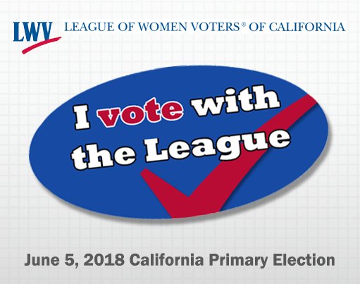 LWVC's tweet photo. Vote with the League! Our recs on June ballot measures
#Prop68 - YES ✅ H2O &amp; parks 4 all
#Prop69 - YES ✅ Car fees &amp; taxes
#Prop70 - NO ❌ Greenhouse gas reduction fund
#Prop71 - YES ✅ Date of Initiative
#Prop72 - YES ✅Property tax &amp; rain H2O 
https://t.co/ATtJvA1g4r … #GOTV https://t.co/fmYmYeq9jA