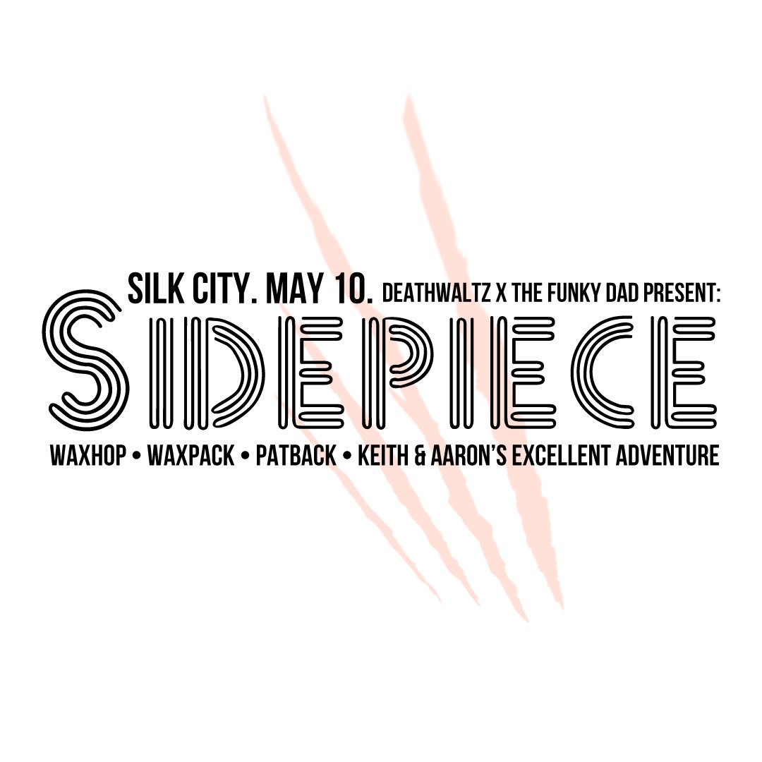 TONIGHT is the 1st installment of what we hope to be a great series of events dedicated to artist side projects, SIDEPIECE. For this installment, @the_funky_dad and <a href="/deathwaltzmedia/">Deathwaltz Media</a> have paired up the members of <a href="/waxfuture/">Wax Future</a> @backpackdubstep and @patrickrichards_ at <a href="/SilkCityDiner/">Silk City Diner</a>
