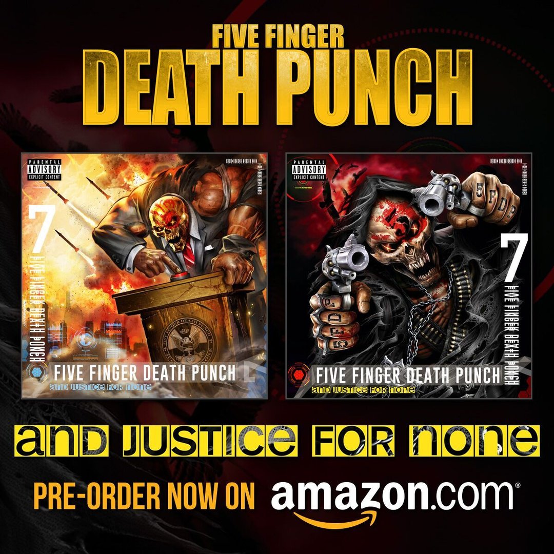 FFDP's tweet photo. Our new album #AndJusticeForNone drops NEXT FRIDAY, May 18th!

You still have time to pre-order through @amazon / @amazonmusic 👉  https://t.co/Gs2bROudWv https://t.co/twnsy9f2SZ