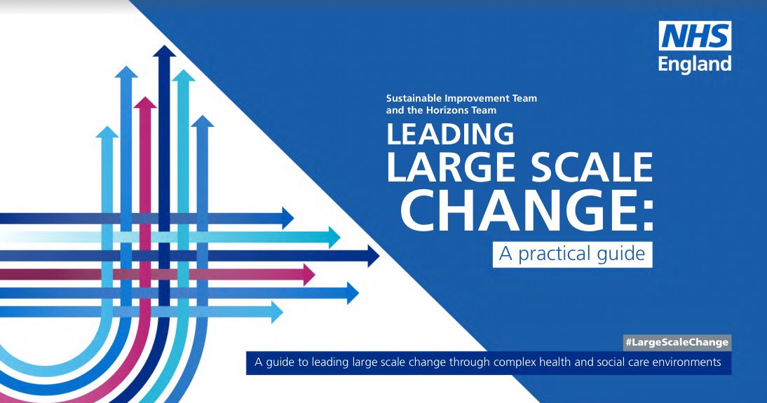 This week I’ve been talking about leading #LargeScaleChange Here’s our free publication with top tips: england.nhs.uk/publication/le… #improveUEC
