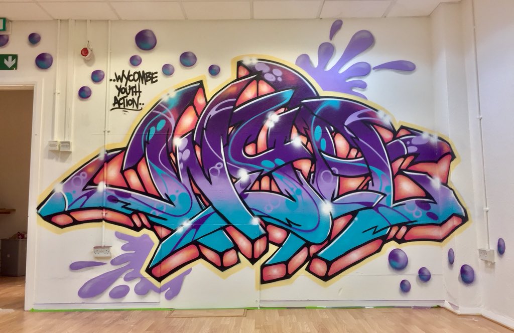 Jb_artz_'s tweet photo. .WYA.
The first wall complete for Wycombe youth action.
#wycombeyouthaction #graffitiart #Graffiti #sprayart #graffitiwall #youth #StreetArt https://t.co/sKFL854lfe
