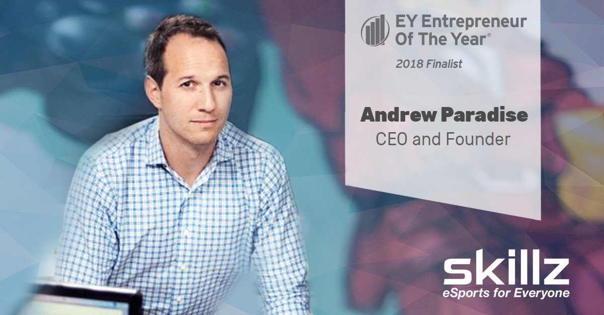 Skillz on Twitter: "Excited to have our #CEO and #founder @andrewparadise recognized alongside other remarkable #entrepreneurs as a finalist in the @EY_EOYUS program! Check out our latest #blog post to learn more
