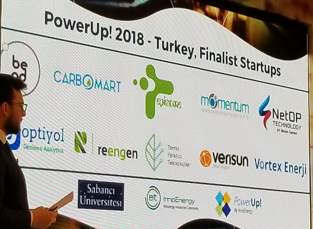 ibrahimerden's tweet photo. #Sabancı Üni ve #Enerjisa sponsorluğunda düzenlenen #PowerUp! Türkiye Finalinde @Reengen 1. 👏🥇👏
@MomentumArge 2. oldu. 👍
Katılımcılar @Verisun
@enBEAD @Optiyol
@tytcomtr #VortexEnergy @CARBOMART #NetopIO @EpisomeB 'a tebrikler.👍
@enerjisa #SabancıÜniversitesi @sabanciunv https://t.co/dkvwzq3djY