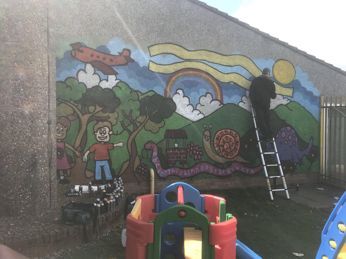 StNinsNursery's tweet photo. Almost there! #muralprogress https://t.co/jemtQVxbgX