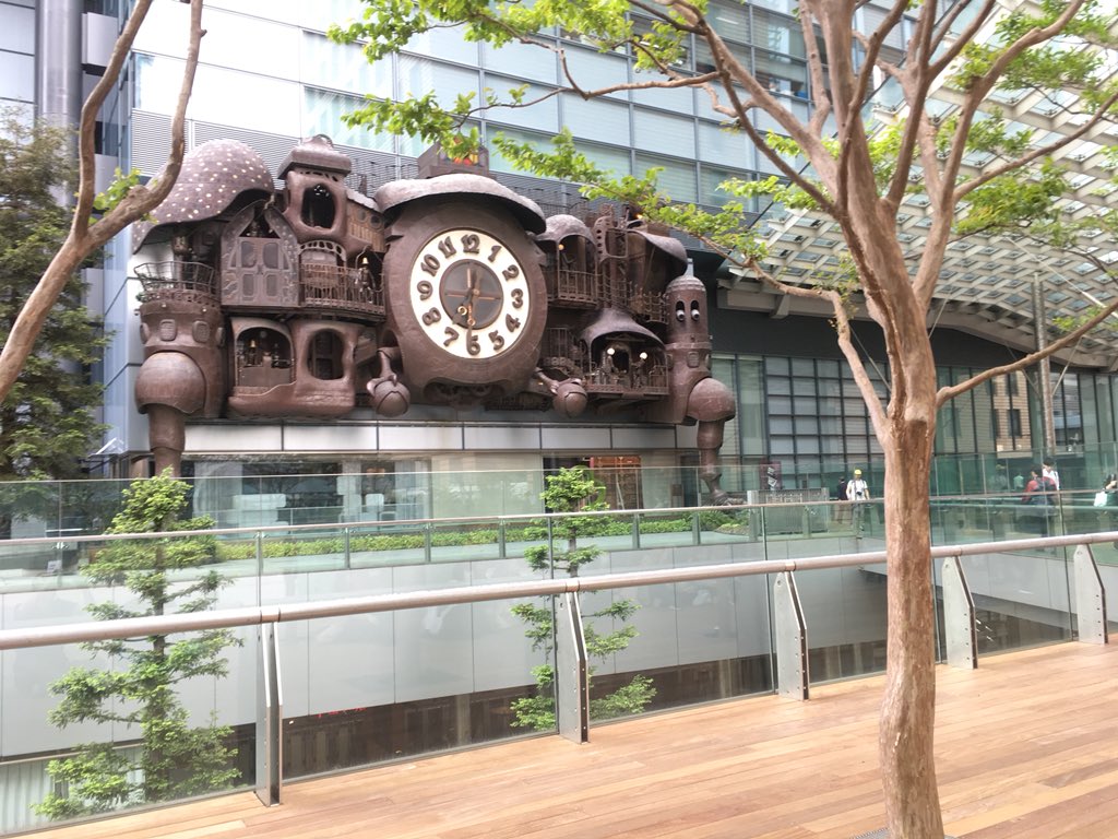 animationaddict's tweet photo. #HayaoMiyazaki designed clock in #Tokyo #Japan simply stunning to see and behold👏 https://t.co/5LrqntU2on