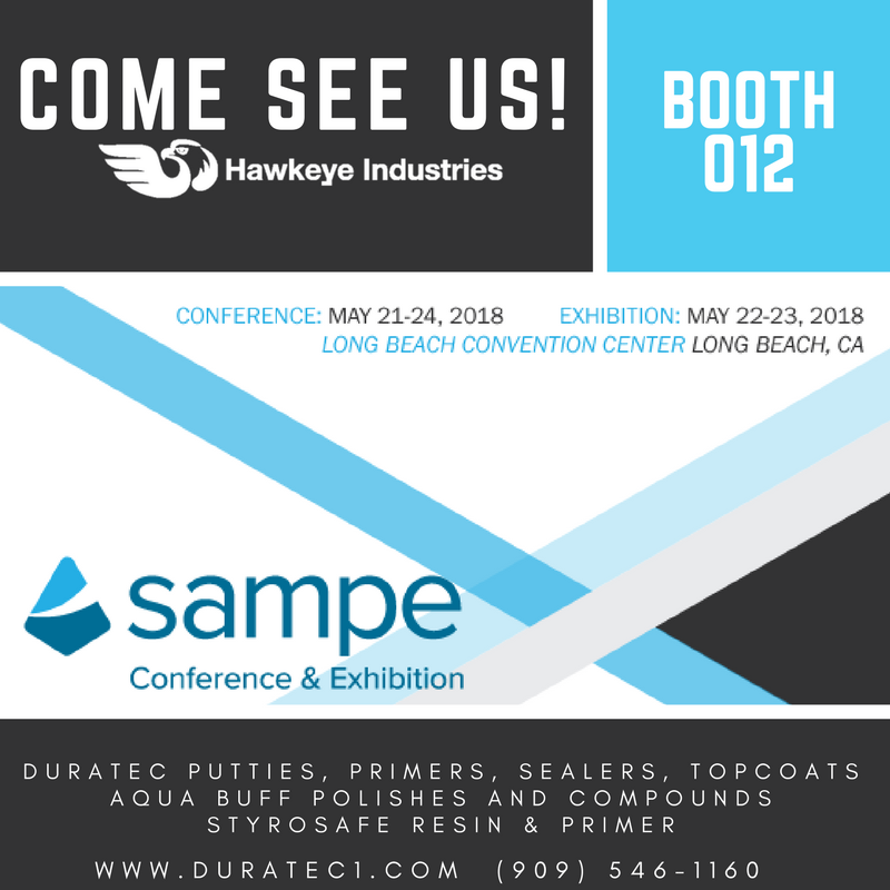 HawkeyeInd's tweet photo. Just loaded up our booth to ship to #SAMPE2018 in Long Beach! We are excited to share what we're working on - what will be on your mind? Make sure to stop by and see us! #advancedcomposites #composites #hawkeyeindustries #duratec @SAMPE https://t.co/BQQ4vKQVwN