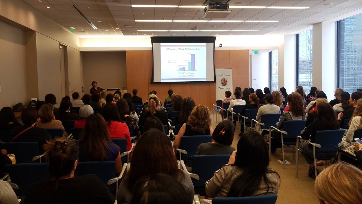 pmcbell's tweet photo. Record turnout for @sklasch sharing powerful research &amp; advice from her &amp; Babcock's book #WomenDontAsk! https://t.co/Pb4gsi4KIZ https://t.co/mAUDedpYyY