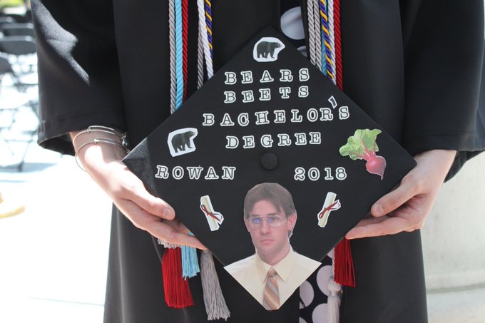 15 perfect graduation cap designs for fans of 'The Office' | Mashable