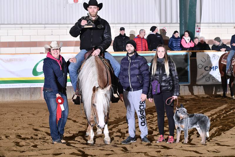 apcrReining's tweet photo. #Champion #Open #NRHA #SlideIntoSpring #APCR 2018 ROASIO ALESSANDRO su JUPITER OF SUN di RAVASIO KATIUSCIA con score 72,5 https://t.co/5IRaAcBhIm