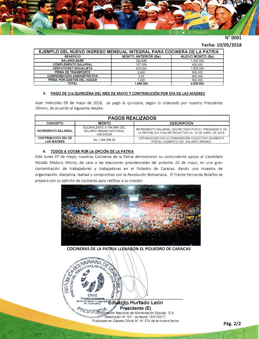 mineducacion_ve's tweet photo. ✅ IMPORTANTE | Arrancó TUCNAE INFORMA, un instrumento importante para difundir información de interés común para los integrantes de la Corporación Nacional de Alimentación Escolar  👏  @JauaMiranda @NicolasMaduro @CNAEVZLA @HURTADOLEON 💛💙❤ https://t.co/kuIkhZBrYW