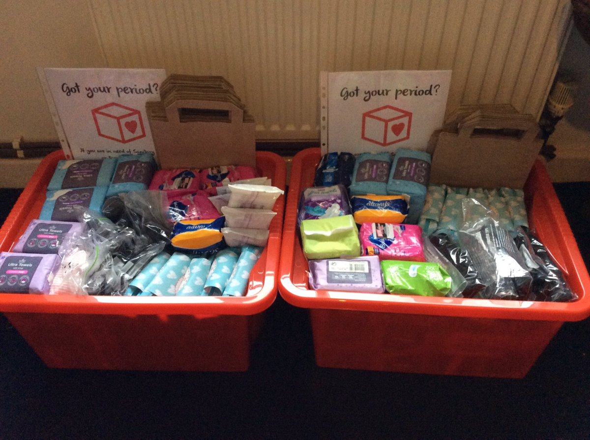 There they are. First Red Boxes to be placed in #Bradford <a href="/BGGSchool/">BGGS</a> and Lady Royd Primary. Woo Hoo!!