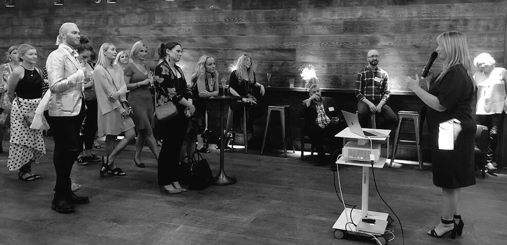 HeavenMens's tweet photo. It’s good to talk! Deborah speaking at the @spark_london event earlier this week! #sparkevents @heavenskincare @DeborahHeaven 🗣 https://t.co/DK043rVR7Y