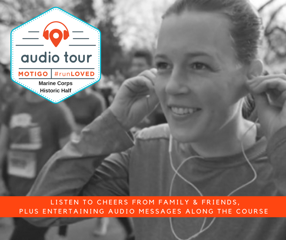 Marine_Marathon's tweet photo. The Historic Half introduces @MotigoApp  Download, then ask family and friends to record cheers that will automatically play during the 13.1 for motivation on the go! https://t.co/yWLrTY64z5 https://t.co/gvVOBb3TW1