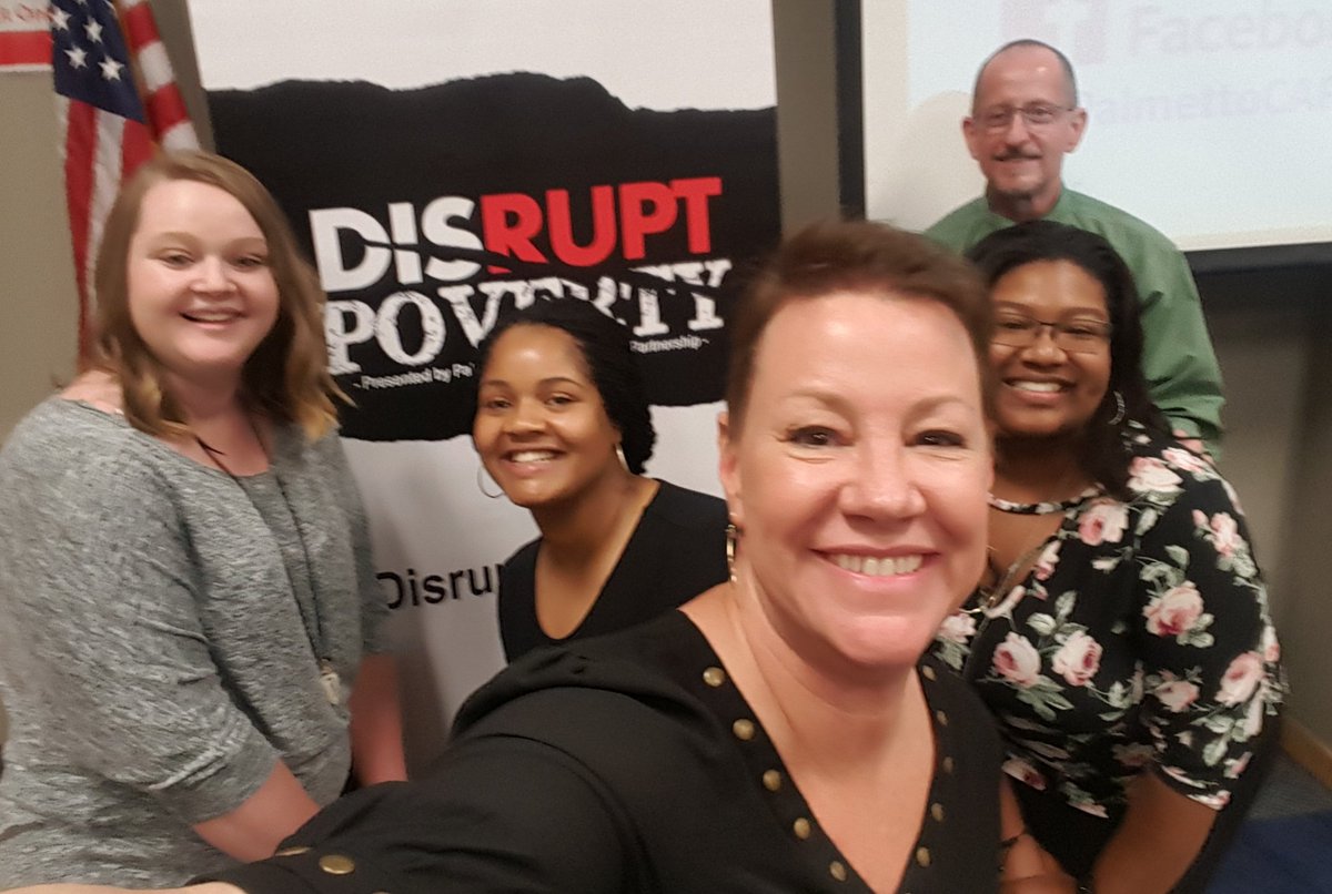 SCFSC's tweet photo. We had a great time at @PalmettoCAP's Disrupt Poverty workshop today! Leaving inspired to continue the work we do for our state. #DisruptPovertySC https://t.co/iR4fKpSxu1