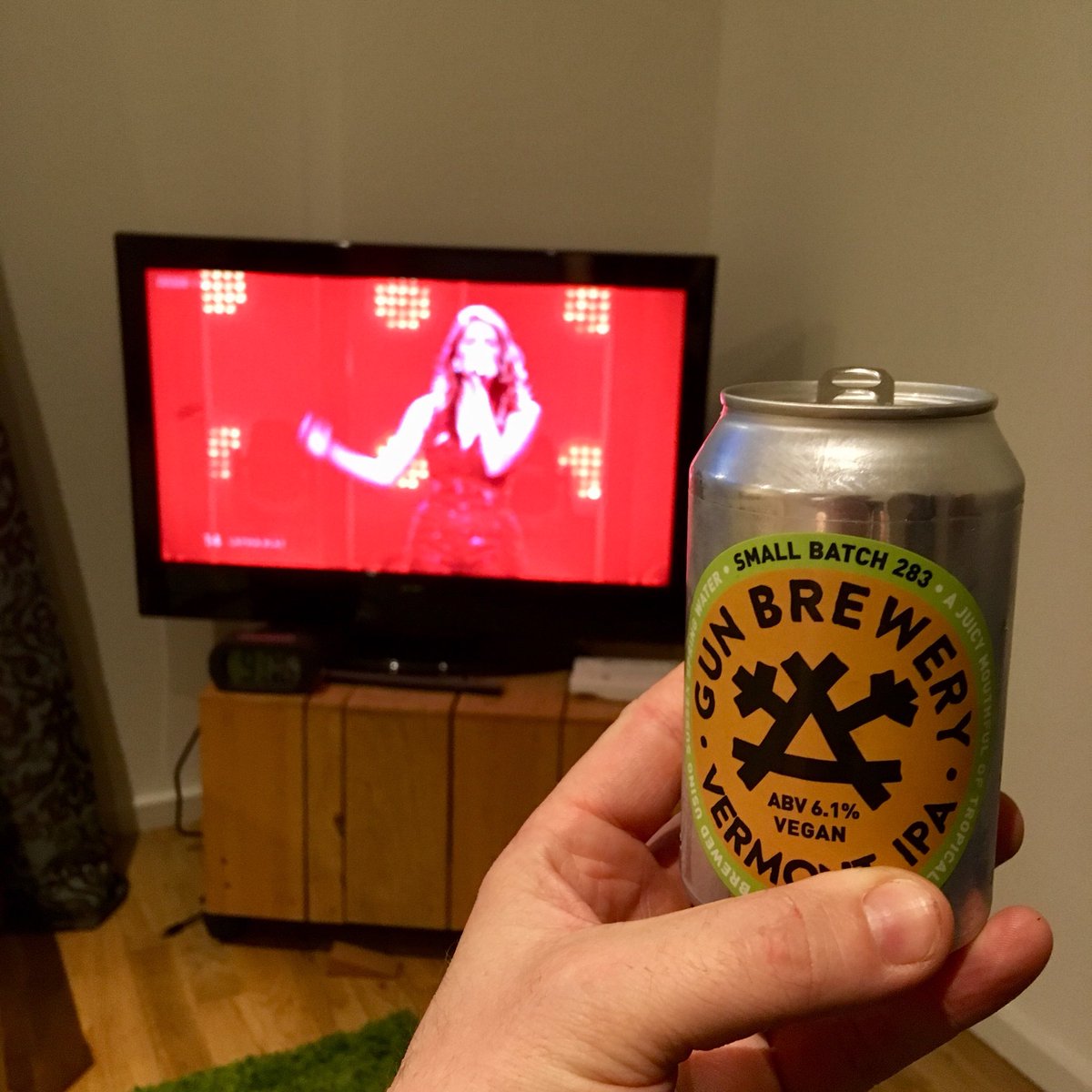 pdmay24's tweet photo. Not only is it #beerbods night.....it’s #Eurovision semi final night! #livingthedream https://t.co/sX47qvqUmk