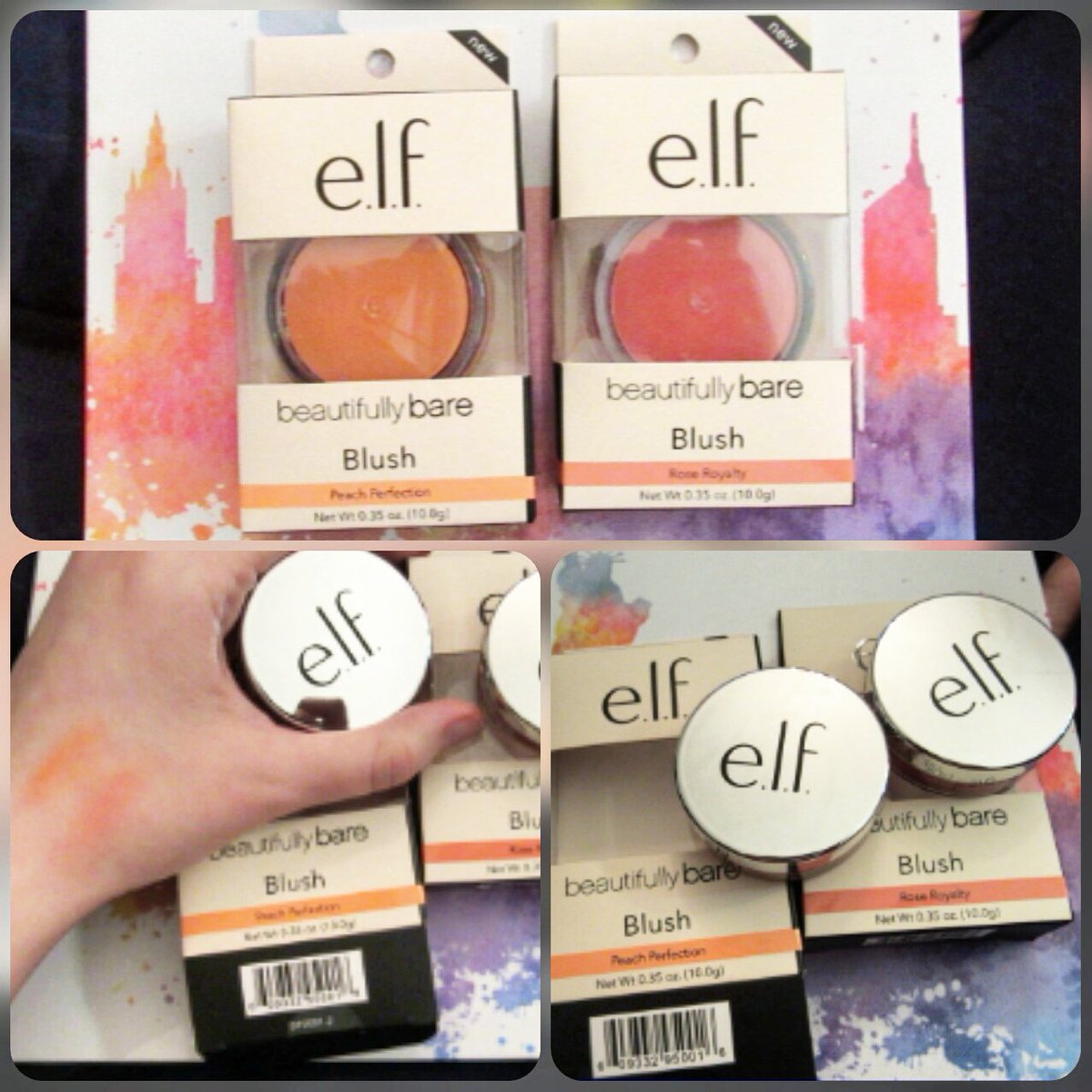 GlamourGeekGirl's tweet photo. Found at @walmart @elfcosmetics Beautifully Bare #blush in #roseroyalty & #peachperfection #creamtopowder regularly $4 #elf #arganoil oil and #vitaminE infused formula can also be used as a lip tint or eyeshadow #departmentstoremakeup #rosycheeks #veganmakeup #makeup #blush #😊 https://t.co/TV3PD6VWEl