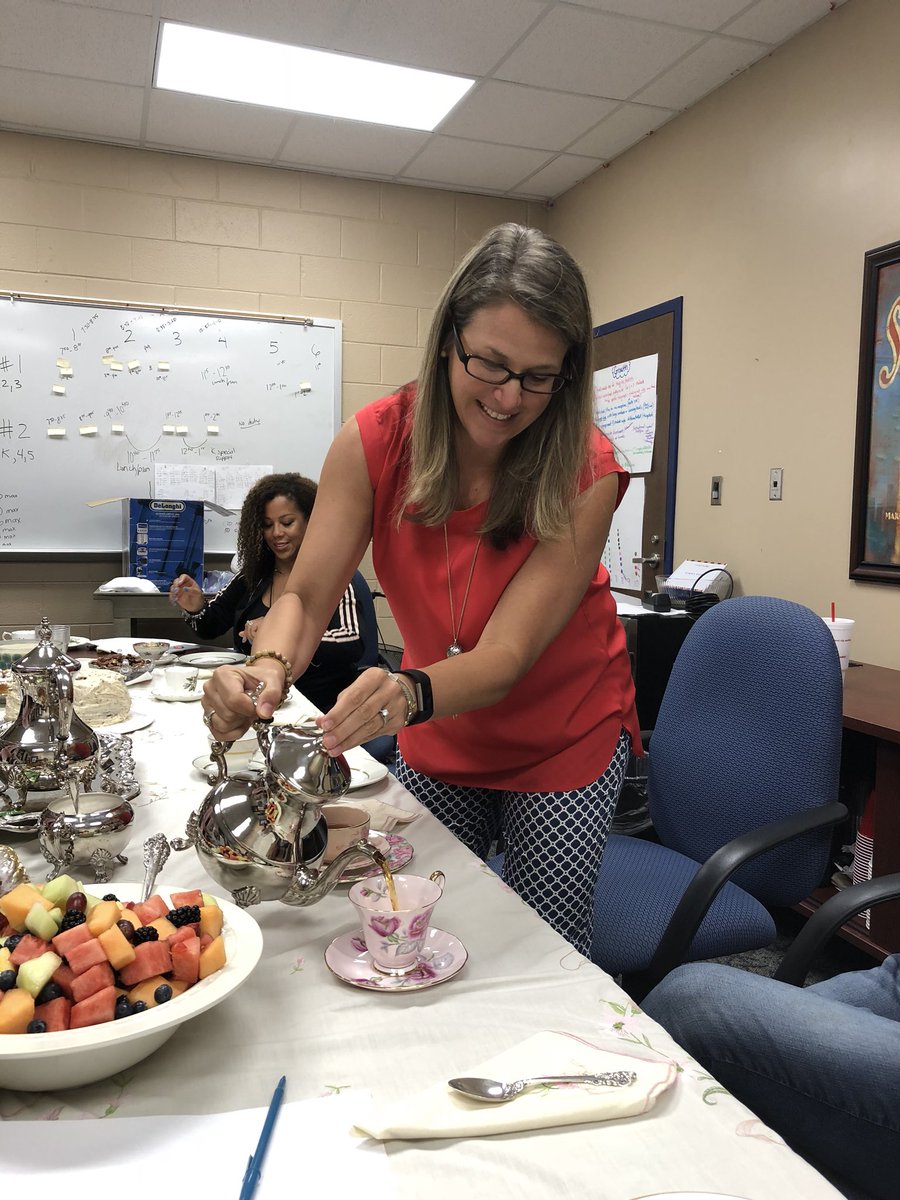 IrisIMTSS's tweet photo. How amazing is our PTA?! What a way to celebrate the biggest increase in membership and a wonderful executive board by having a tea party for our last meeting. #soblessed #aWESome2018 https://t.co/dVFtIjaOOm