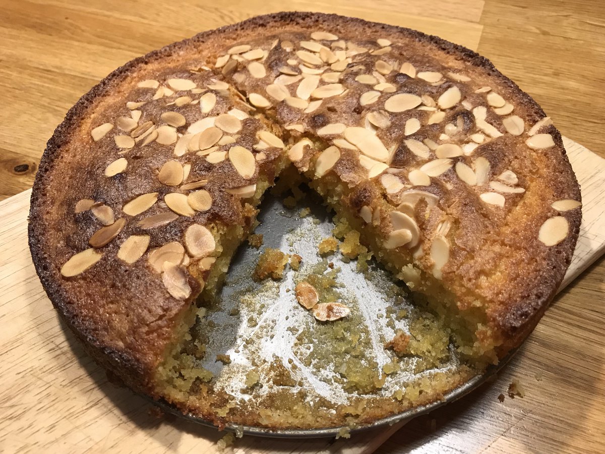 em_powerchange's tweet photo. Cherry &amp; Almond Polenta cake for tomorrow’s #Feelgoodfriday - always important to quality control a cake 😊! https://t.co/VlGoZMCWPr