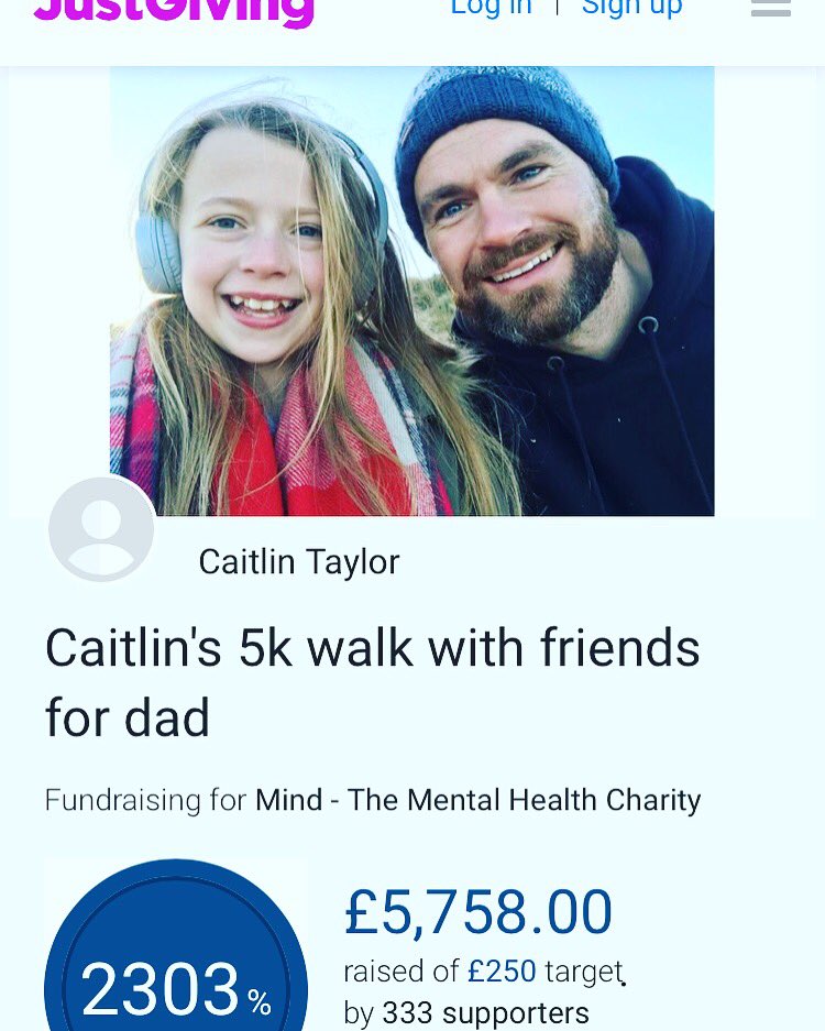 I’m amazed at how much this amount keeps rising, she deserves an award!! 💗 
#thatsmygirl #proudmummy #bereavedbysuicide @NorwichMind #mentalhealthmatters #mentalhealthawareness #justgiving #caitlin #fundraisingqueen #shedeservesanaward