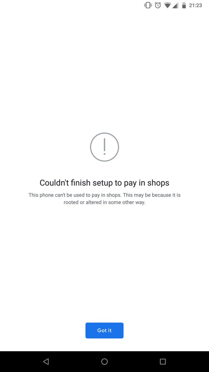 PaBucur's tweet photo. @GooglePay Hi. I am getting an error message - see image. Pls help. Note that Google Pay worked before. https://t.co/lpNSk19YRV