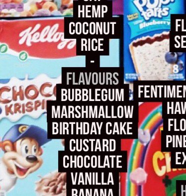 Btoncerealcafe's tweet photo. MENU PREVIEW! Just a few of our flavours we can add to Milk, Flat shakes and cereal #Btoncerealcafe #brighton #brightonandhove #welovecereal #june1st #vegancereal #glutenfree #dairyalternatives #first100free https://t.co/iMPE3LbdT7