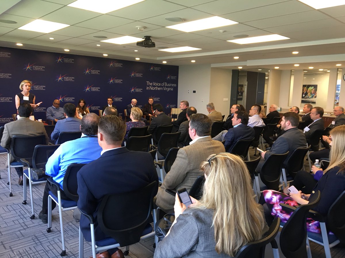 NOVAChamber's tweet photo. A full room for this afternoons Global Opportunities for Virginia Exporters in partnership with VEDP International Trade @VirginiaExports with topics on entering international sales markets https://t.co/z8t2FOWNQG