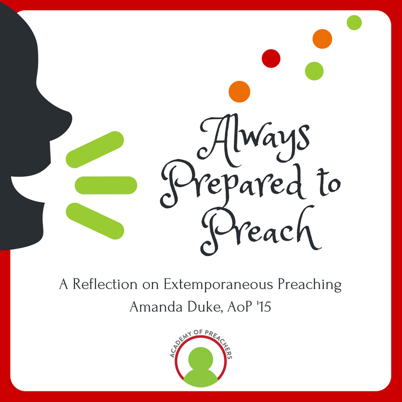 YoungPreachers's tweet photo. Are you prepared to preach right now?
Imagine having 90 seconds to prepare an 8-minute sermon. Does it make you nervous? Excited?
Read Amanda's reflection on her experience with extemporaneous preaching: https://t.co/rdek612Z1b https://t.co/3waRoIcvnT