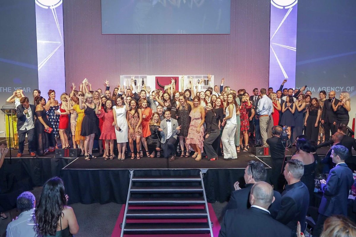 kitchen_sian's tweet photo. We did it! PHD named Media Agency of the year!! What a fantastic night of wins at the media awards! 🎉 https://t.co/0ozFKPW6mC