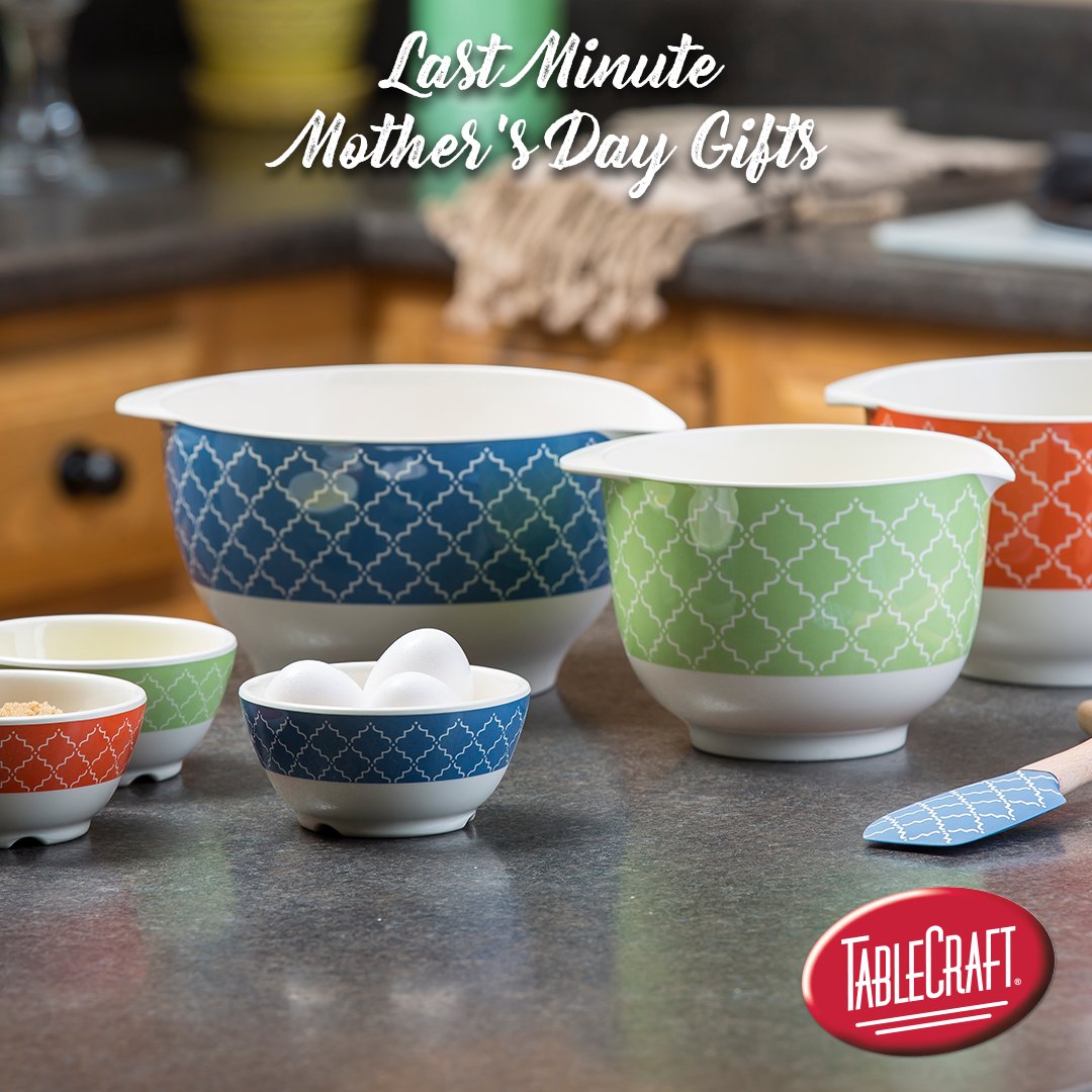TableCraftHome's tweet image. We are only a few days away from #mothersday Have you gotten her something special yet? If not, we're here to help! How about our #FarmhouseCollection melamine bowls #giftsformom #gifts