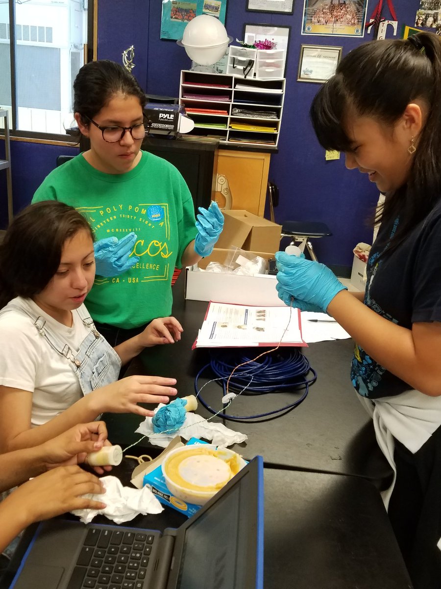 MsMedinaTHMS's tweet photo. #THMSSTEMGIRLS building our SeaPerch underwater ROVs, using power tools and learning engineering. @THMS_CJUSD @ColtonJUSD great job ladies. https://t.co/EWWlcvnC2e