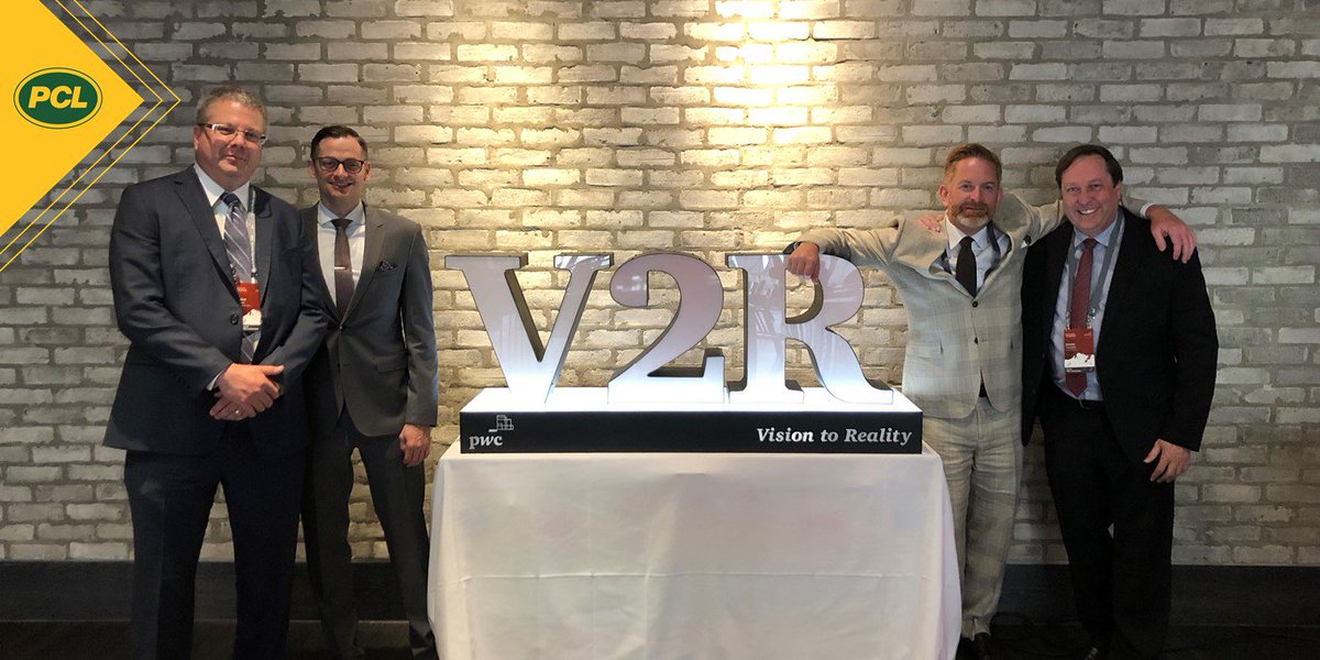 PCLConstruction's tweet photo. Our Business Technology team is among Canada's best innovators at this evening's @PwC_Canada #V2R awards - PCL's digital transformation is nominated in the reinventor category > https://t.co/Koju1yRiZI https://t.co/7vVbnAD1Qb