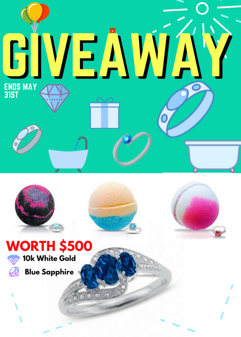 CharmsBath's tweet photo. Our May giveaway is here! If you want to learn how you can win a $500 ring and a complete set of our premium bath bomb rings set, check it out here https://t.co/Ou1qdM1gNN #sweepstakes #giveaway #bathbombs #bathbombswithrings #southerncharmsbath #aromathearapy #freebathbombs https://t.co/XKICb2V42A