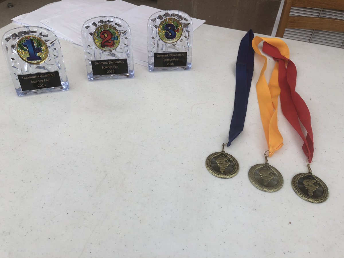 JMCSchools's tweet photo. Who'll take home the top trophy⁉️🏆 The top 12 #sciencefair projects by 5th graders at #DenmarkElementary were judged today.👀 👀  We'll let you know when the top three winners &amp; honorable mentions are awarded‼️ 🏆🏆🏆🥇🥈🥉 #JMCSS More pictures on #Facebook #scienceisfun https://t.co/tvfSc8Us0z