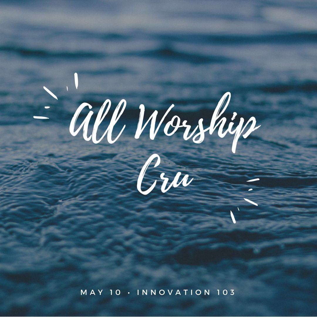 Take a break from studying for finals to worship with us and take some time to focus on Jesus tonight.