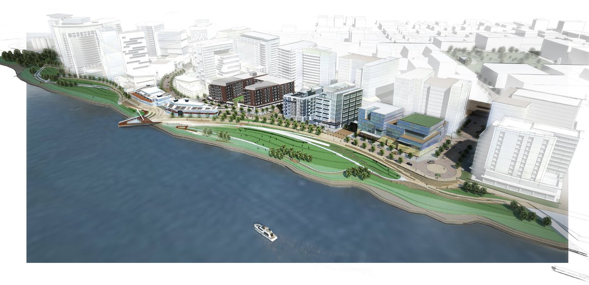 Construction of Vancouver's 32-acre mixed-use waterfront redevelopment project is humming along.  Some restaurants are slated to open this summer, a luxury condo tower is taking reservations, and a stunning pier stretches into the  Columbia. Can't wait to visit, <a href="/VancouverUS/">City of Vancouver, Washington</a>!