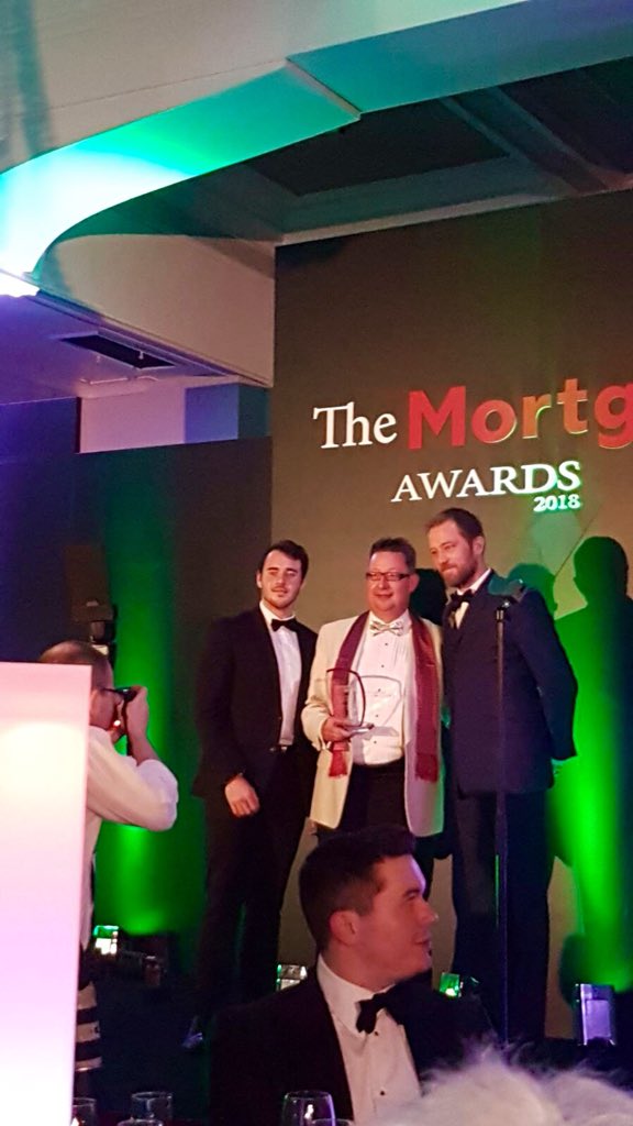 V_Burlison's tweet photo. We’re delighted to have won large loans mortgage lender of the year! Huge congratulations @PeterIzard &amp; team - what a fantastic evening #MAMortgageAwards @Investec https://t.co/Fh04frIera
