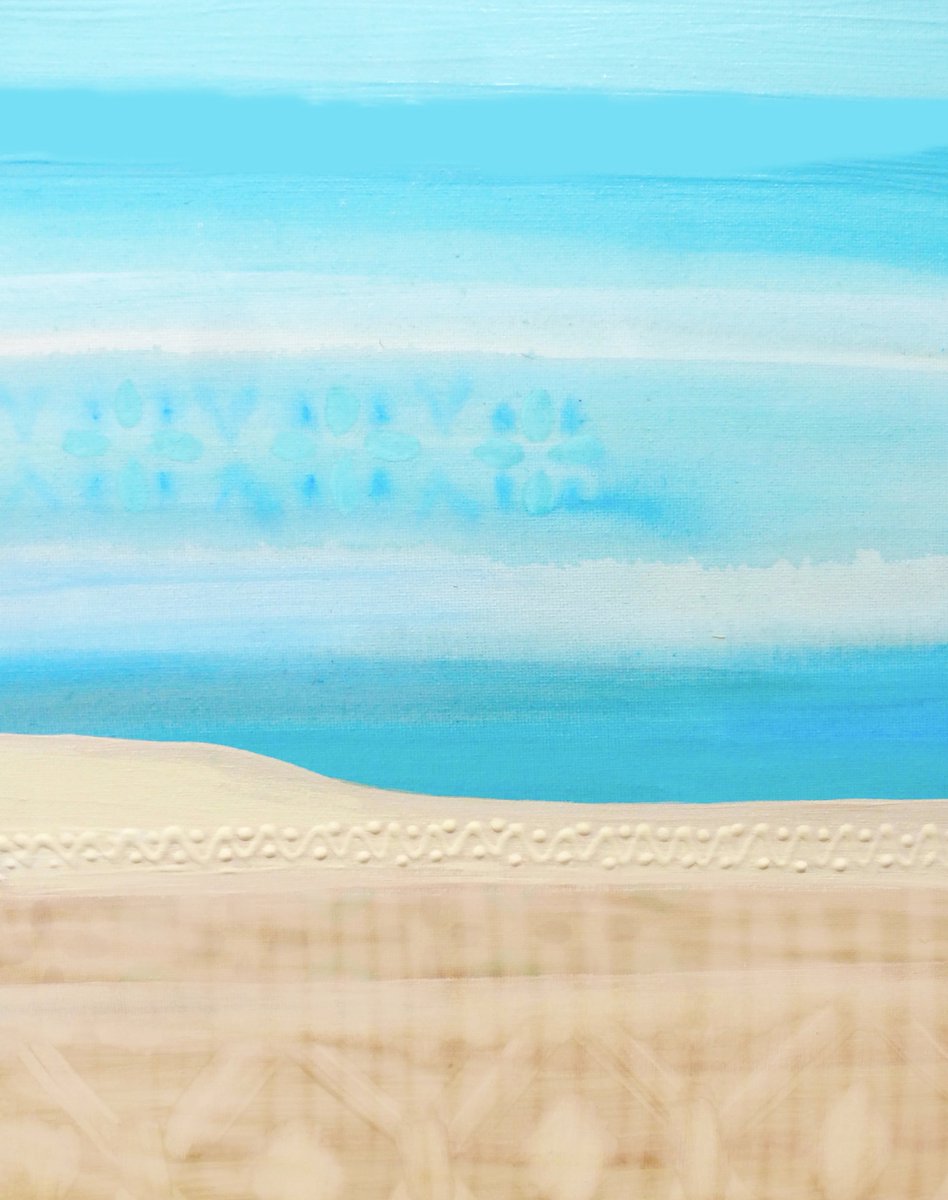 CasaFloraDesign's tweet photo. Abstract seascape #painting on canvas, inspired by the beautiful #algarve #coastline, see more at https://t.co/8RV7eAVjh5 https://t.co/ZJWX2L3VUp