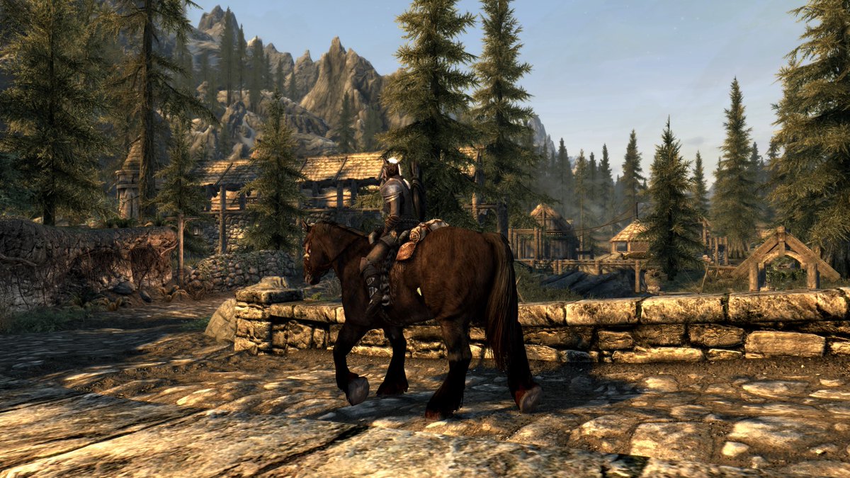 Pandustek's tweet photo. Khajiit is on her way to Riverwood #Skyrim #Skyrimaddicted #Girlgamer #Skyrimse #Gamer https://t.co/T4A7yW8FLg